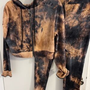 Tie-Dye Hoodie and Joggers Set